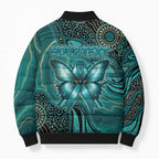 Personalised Ovarian Cancer Awareness Bomber Puffer Jacket This Is What A Fighter Looks Like