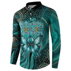 Personalised Ovarian Cancer Awareness Button Sweatshirt This Is What A Fighter Looks Like