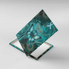 Ovarian Cancer Awareness Canvas Wall Art This Is What A Fighter Looks Like