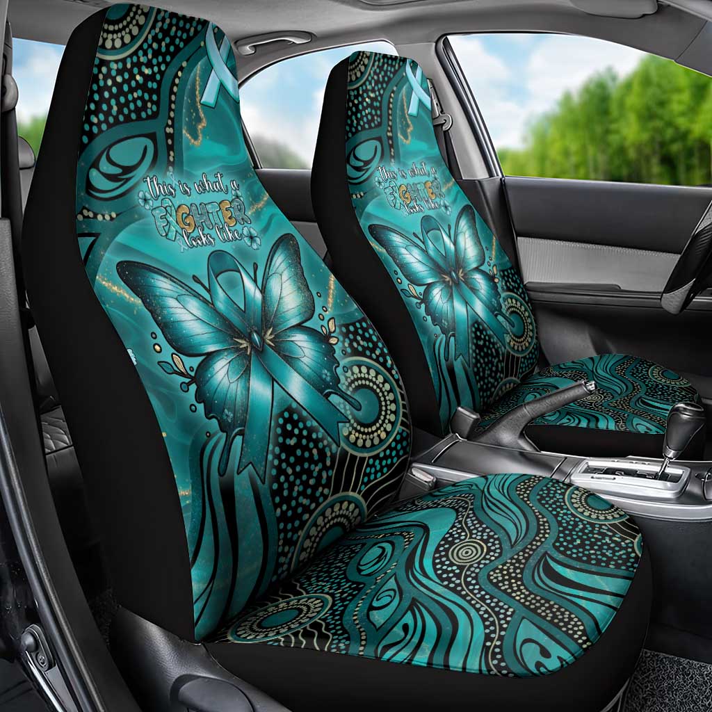 Ovarian Cancer Awareness Car Seat Cover This Is What A Fighter Looks Like