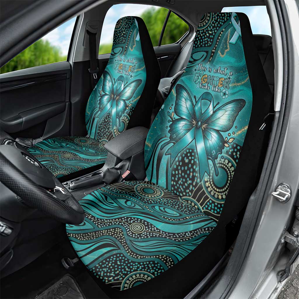 Ovarian Cancer Awareness Car Seat Cover This Is What A Fighter Looks Like