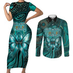 Personalised Ovarian Cancer Awareness Couples Matching Short Sleeve Bodycon Dress and Long Sleeve Button Shirt This Is What A Fighter Looks Like