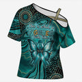 Personalised Ovarian Cancer Awareness Cross Shoulder Shirt This Is What A Fighter Looks Like
