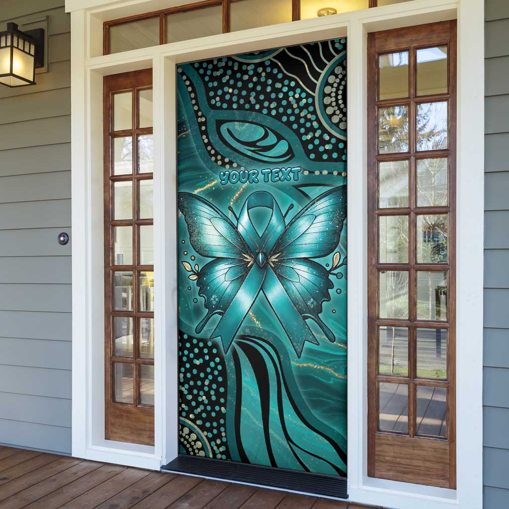 Personalised Ovarian Cancer Awareness Door Cover This Is What A Fighter Looks Like