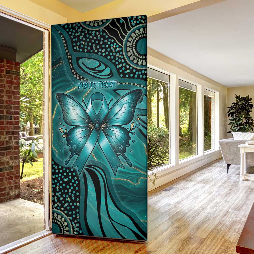 Personalised Ovarian Cancer Awareness Door Cover This Is What A Fighter Looks Like