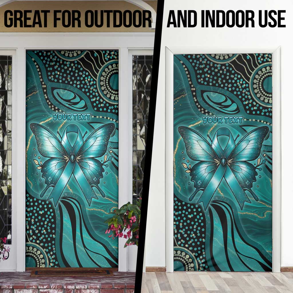Personalised Ovarian Cancer Awareness Door Cover This Is What A Fighter Looks Like