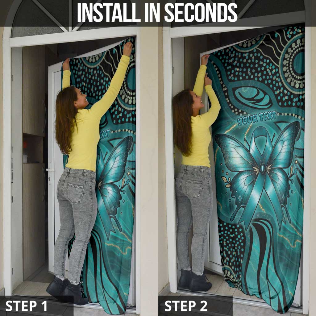 Personalised Ovarian Cancer Awareness Door Cover This Is What A Fighter Looks Like