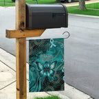 Ovarian Cancer Awareness Garden Flag This Is What A Fighter Looks Like