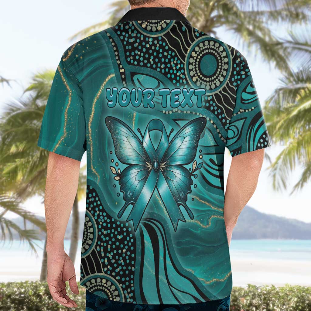 Personalised Ovarian Cancer Awareness Hawaiian Shirt This Is What A Fighter Looks Like