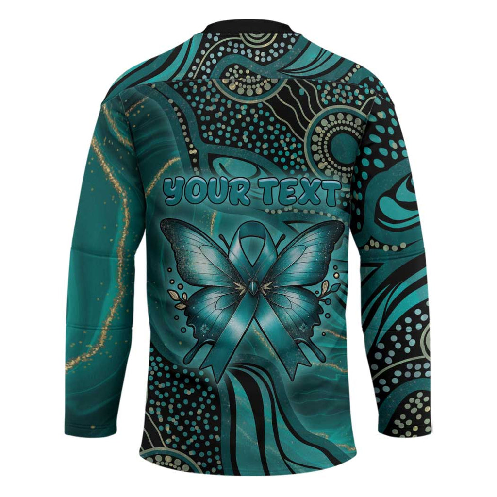 Personalised Ovarian Cancer Awareness Hockey Jersey This Is What A Fighter Looks Like