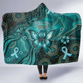Ovarian Cancer Awareness Hooded Blanket This Is What A Fighter Looks Like