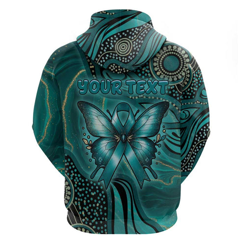 Personalised Ovarian Cancer Awareness Hoodie This Is What A Fighter Looks Like