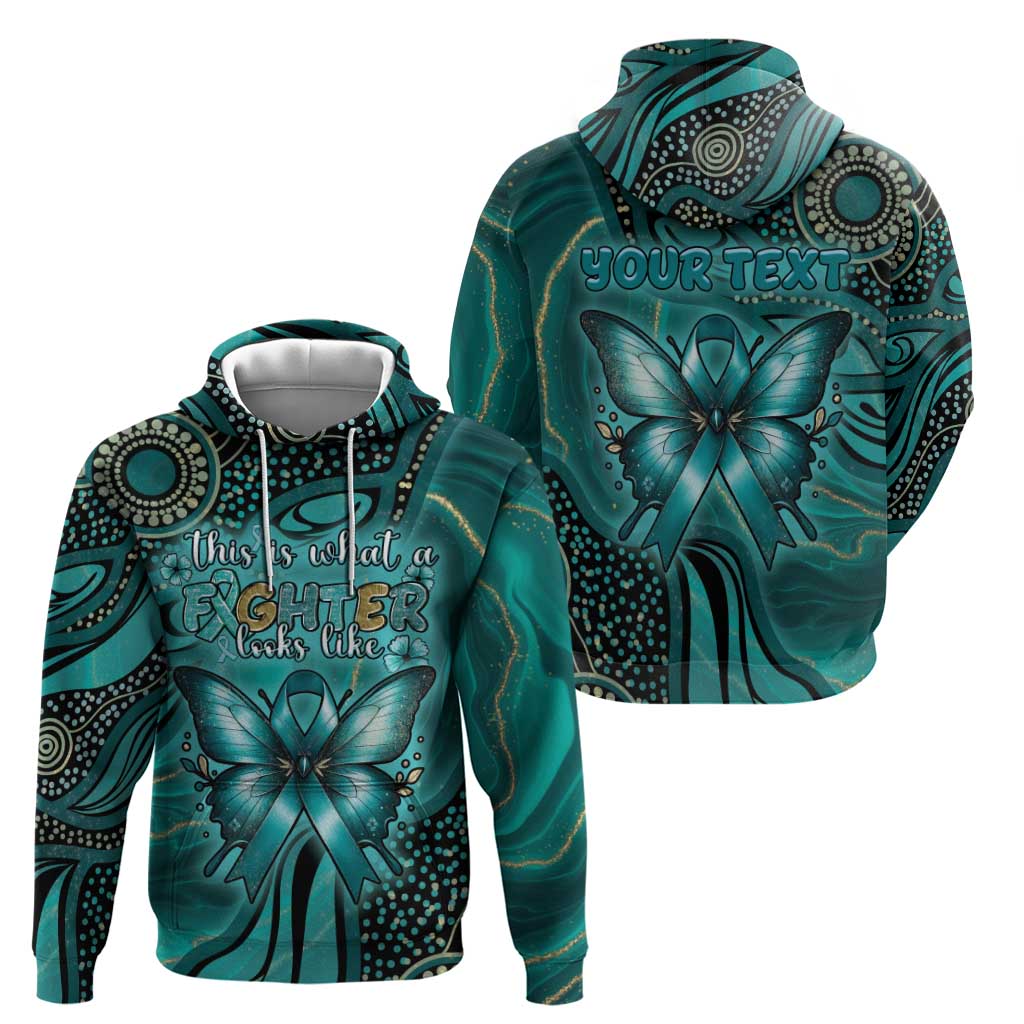 Personalised Ovarian Cancer Awareness Hoodie This Is What A Fighter Looks Like