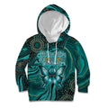 Personalised Ovarian Cancer Awareness Kid Hoodie This Is What A Fighter Looks Like