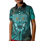 Personalised Ovarian Cancer Awareness Kid Polo Shirt This Is What A Fighter Looks Like