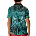 Personalised Ovarian Cancer Awareness Kid Polo Shirt This Is What A Fighter Looks Like