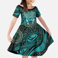 Personalised Ovarian Cancer Awareness Kid Short Sleeve Dress This Is What A Fighter Looks Like