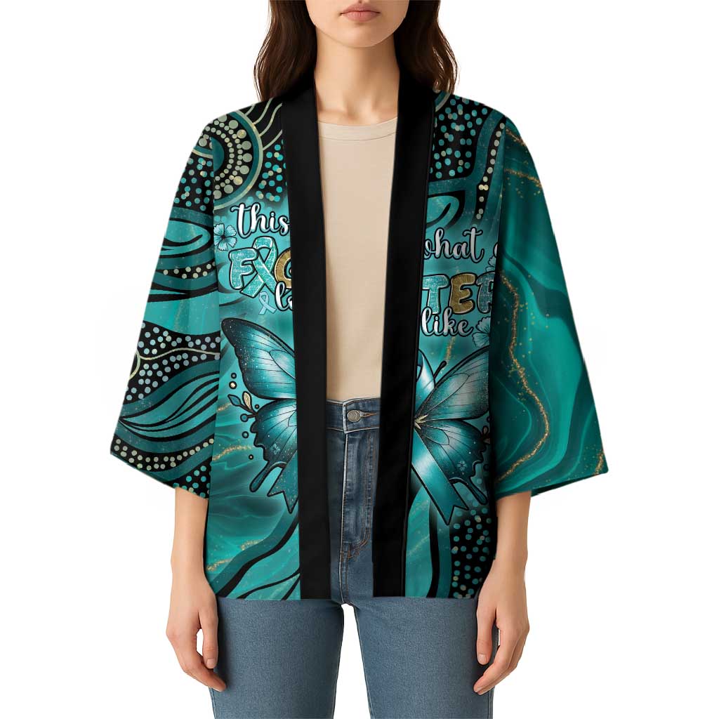 Personalised Ovarian Cancer Awareness Kimono This Is What A Fighter Looks Like