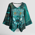 Personalised Ovarian Cancer Awareness Kimono Sleeve Blouse This Is What A Fighter Looks Like