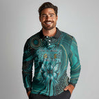 Personalised Ovarian Cancer Awareness Long Sleeve Polo Shirt This Is What A Fighter Looks Like
