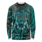 Personalised Ovarian Cancer Awareness Long Sleeve Shirt This Is What A Fighter Looks Like
