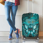 Ovarian Cancer Awareness Luggage Cover This Is What A Fighter Looks Like