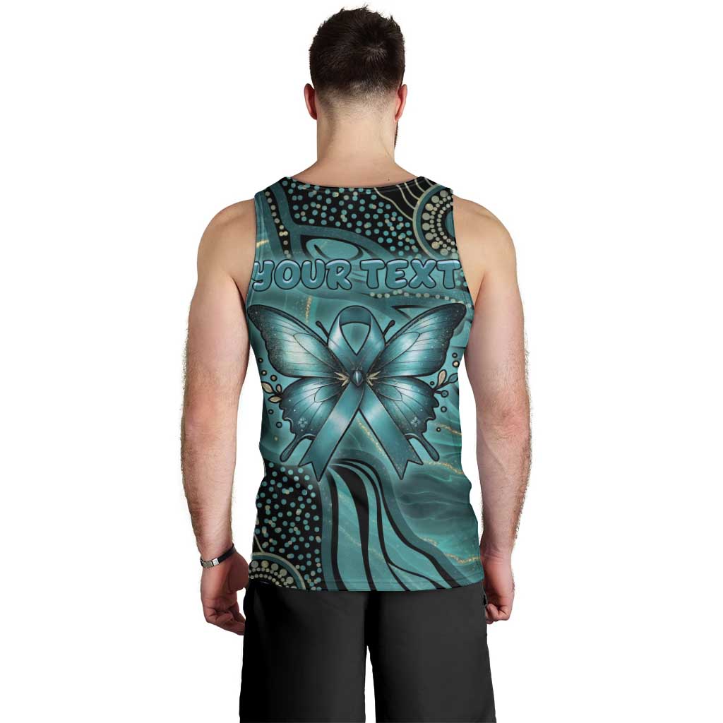 Personalised Ovarian Cancer Awareness Men Tank Top This Is What A Fighter Looks Like