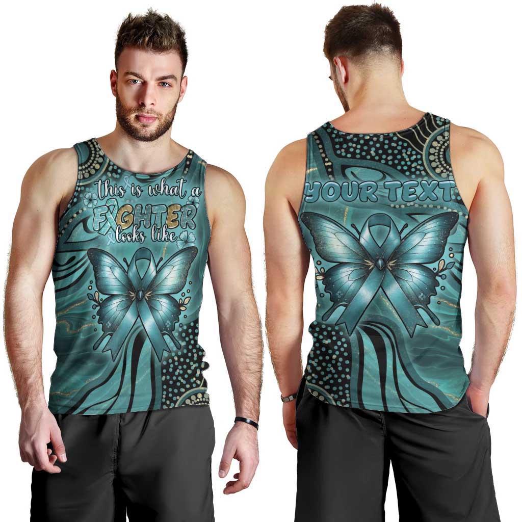 Personalised Ovarian Cancer Awareness Men Tank Top This Is What A Fighter Looks Like