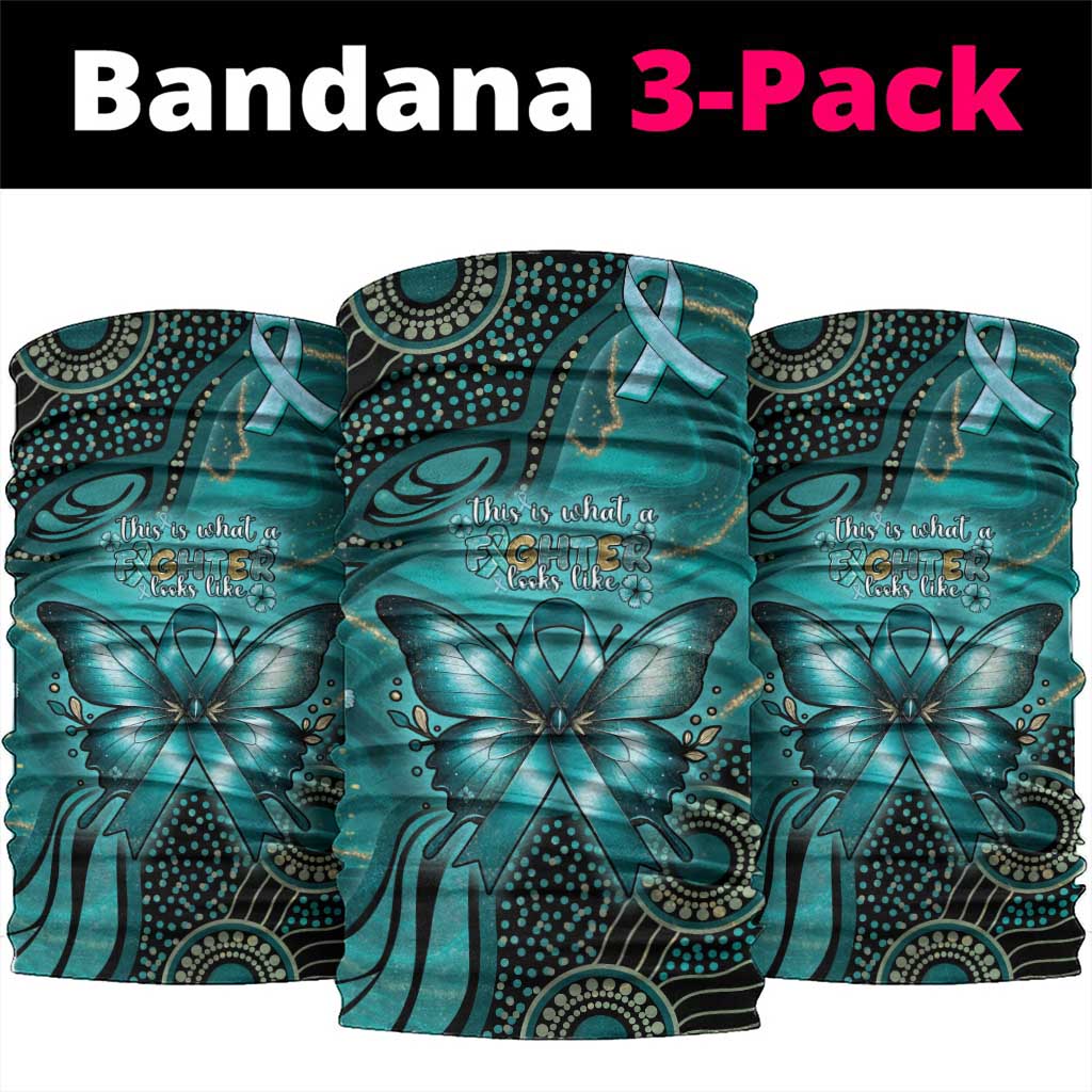 Ovarian Cancer Awareness Neck Gaiter This Is What A Fighter Looks Like