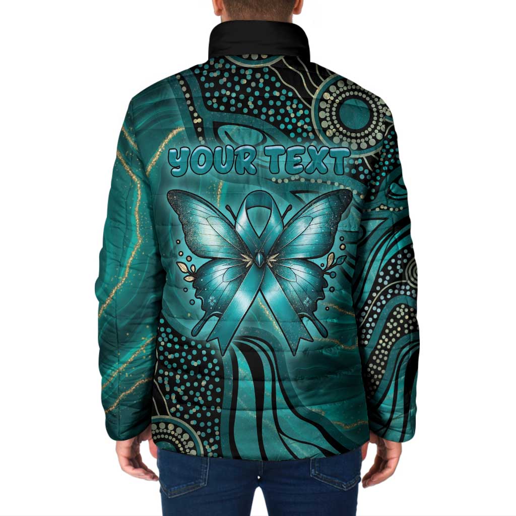 Personalised Ovarian Cancer Awareness Padded Jacket This Is What A Fighter Looks Like
