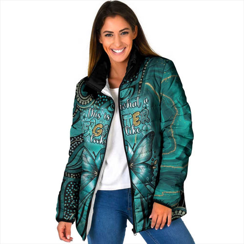 Personalised Ovarian Cancer Awareness Padded Jacket This Is What A Fighter Looks Like