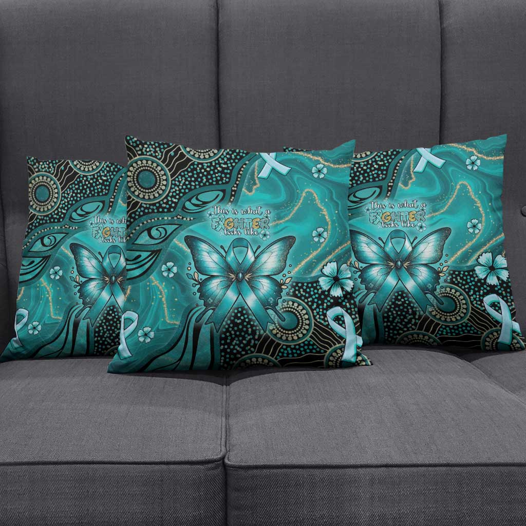 Ovarian Cancer Awareness Pillow Cover This Is What A Fighter Looks Like