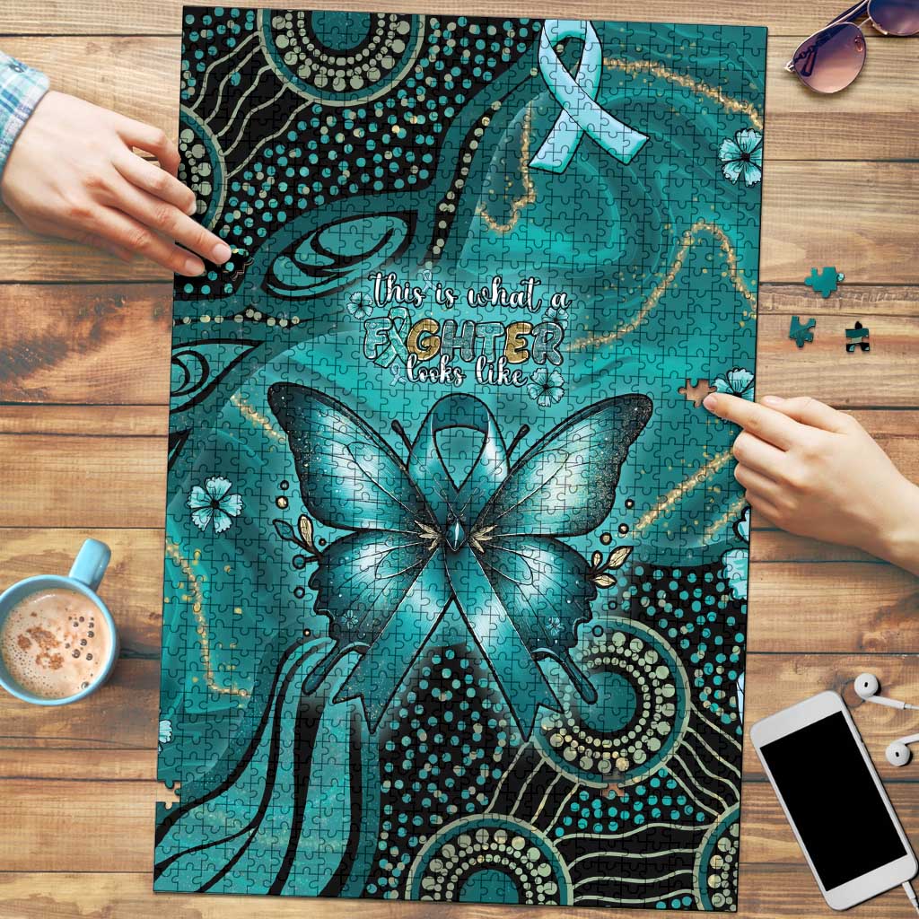 Ovarian Cancer Awareness Puzzle This Is What A Fighter Looks Like