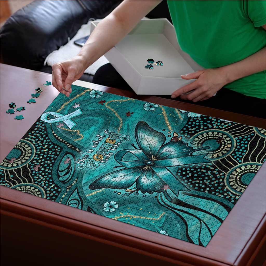 Ovarian Cancer Awareness Puzzle This Is What A Fighter Looks Like