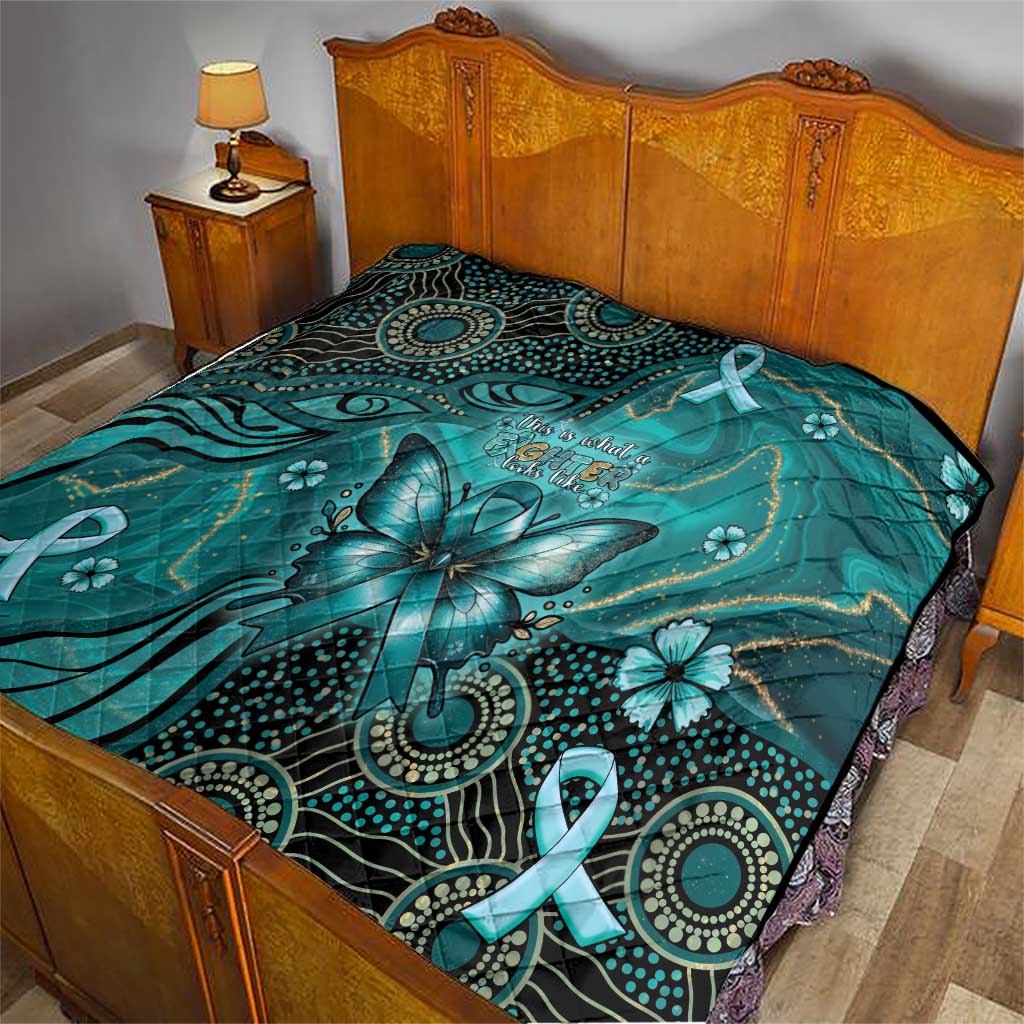 Ovarian Cancer Awareness Quilt This Is What A Fighter Looks Like