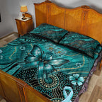 Ovarian Cancer Awareness Quilt Bed Set This Is What A Fighter Looks Like