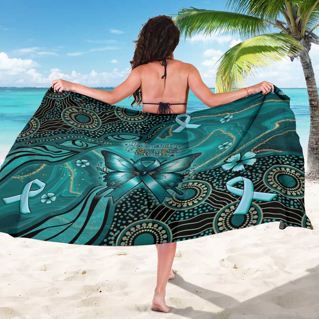 Ovarian Cancer Awareness Sarong This Is What A Fighter Looks Like