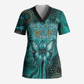 Personalised Ovarian Cancer Awareness Scrub Top This Is What A Fighter Looks Like