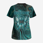 Personalised Ovarian Cancer Awareness Scrub Top This Is What A Fighter Looks Like