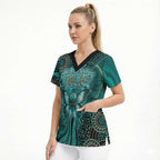 Personalised Ovarian Cancer Awareness Scrub Top This Is What A Fighter Looks Like