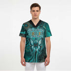 Personalised Ovarian Cancer Awareness Scrub Top This Is What A Fighter Looks Like
