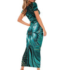 Personalised Ovarian Cancer Awareness Short Sleeve Bodycon Dress This Is What A Fighter Looks Like