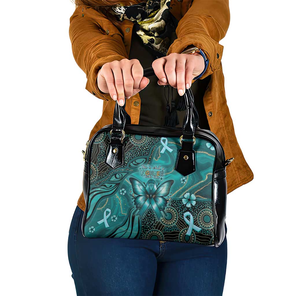 Ovarian Cancer Awareness Shoulder Handbag This Is What A Fighter Looks Like