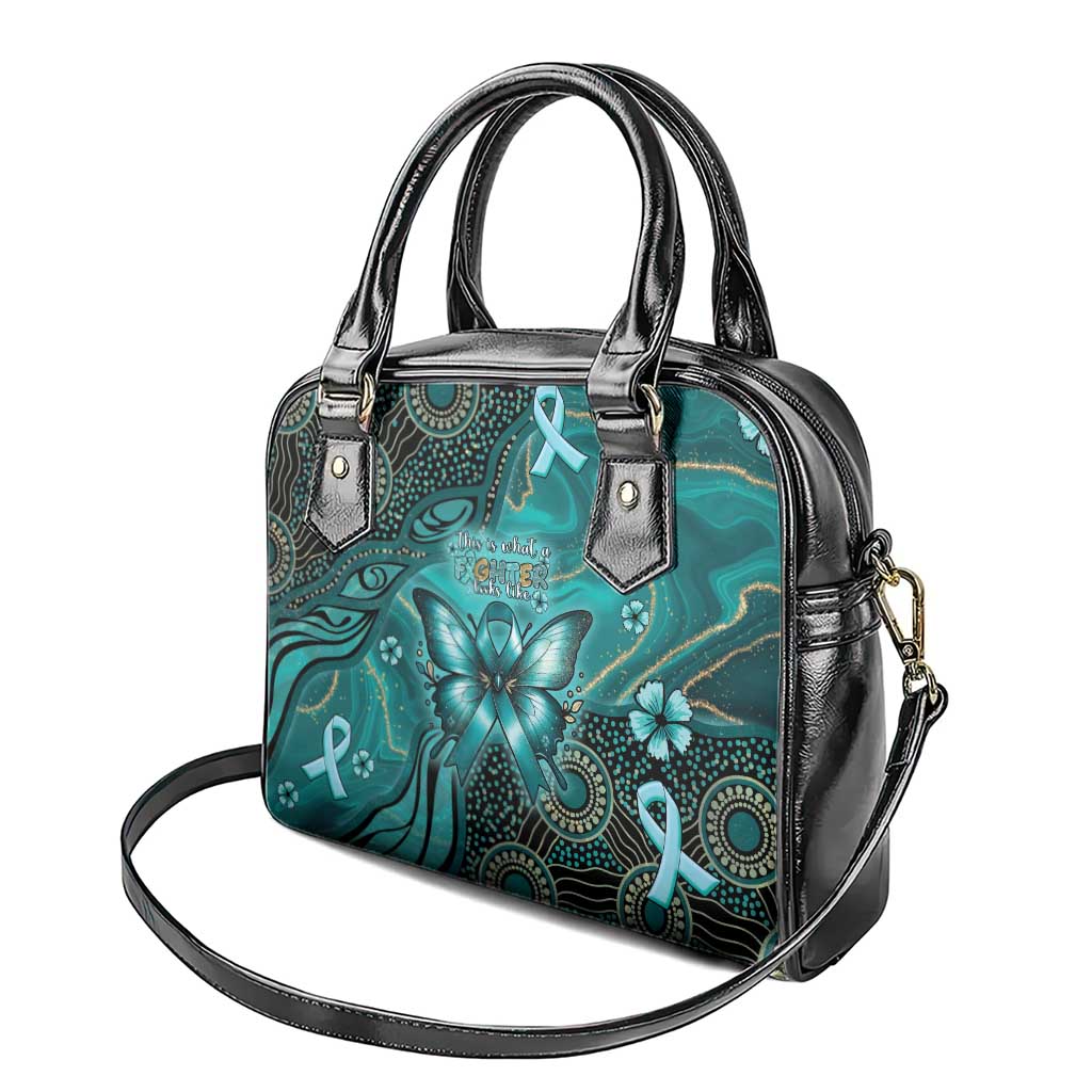 Ovarian Cancer Awareness Shoulder Handbag This Is What A Fighter Looks Like