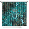 Ovarian Cancer Awareness Shower Curtain This Is What A Fighter Looks Like