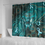 Ovarian Cancer Awareness Shower Curtain This Is What A Fighter Looks Like