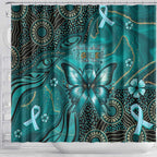 Ovarian Cancer Awareness Shower Curtain This Is What A Fighter Looks Like