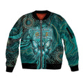 Personalised Ovarian Cancer Awareness Sleeve Zip Bomber Jacket This Is What A Fighter Looks Like