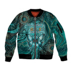 Personalised Ovarian Cancer Awareness Sleeve Zip Bomber Jacket This Is What A Fighter Looks Like