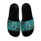 Ovarian Cancer Awareness Slide Sandals This Is What A Fighter Looks Like